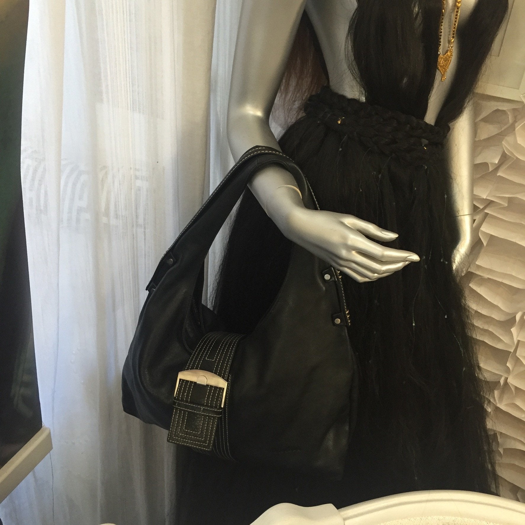 Dissona women's shoulder bag handbag elegant genuine leather big